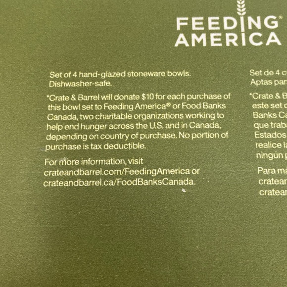 ๐ Crate & Barrel Textured Stoneware Bowls set of 4, in box - Picture 9 of 11